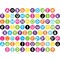 Barker Creek Happy Circle 3-1/4" Letter Pop-Outs, 210 Characters/Set 1721 - alternate 2